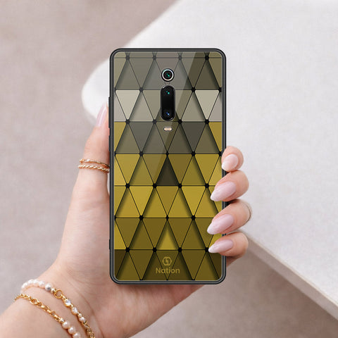 Xiaomi Mi 9T Cover - ONation Pyramid Series - HQ Ultra Shine Premium Infinity Glass Soft Silicon Borders Case