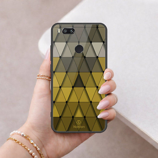 Xiaomi Mi A1 / Mi 5X Cover - ONation Pyramid Series - HQ Ultra Shine Premium Infinity Glass Soft Silicon Borders Case