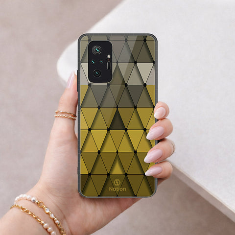 Xiaomi Redmi Note 10 Pro Max Cover - ONation Pyramid Series - HQ Ultra Shine Premium Infinity Glass Soft Silicon Borders Case