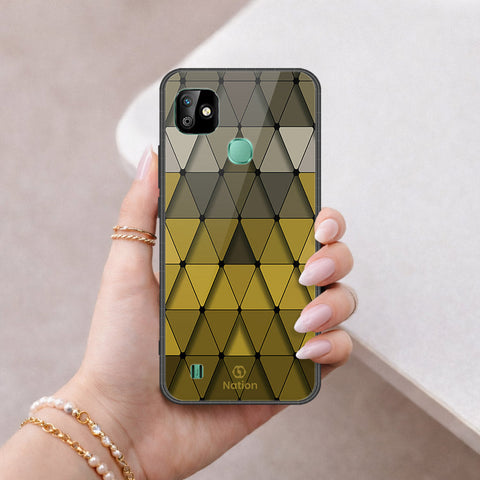 Infinix Smart HD 2021 Cover - ONation Pyramid Series - HQ Ultra Shine Premium Infinity Glass Soft Silicon Borders Case