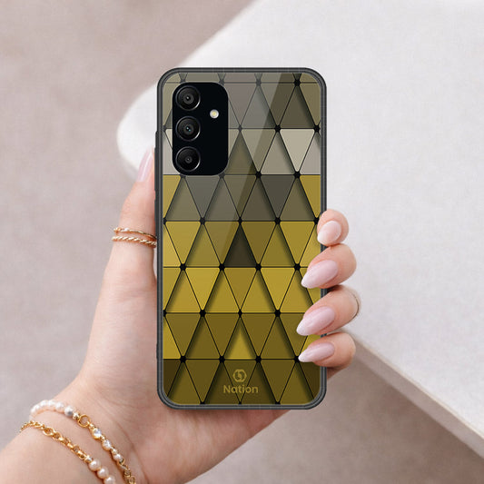 Samsung Galaxy A15 4GCover - ONation Pyramid Series - HQ Ultra Shine Premium Infinity Glass Soft Silicon Borders Case
