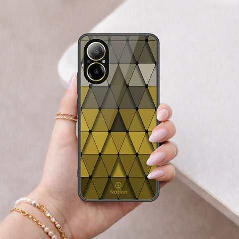 Realme C67 4G Cover - ONation Pyramid Series - HQ Ultra Shine Premium Infinity Glass Soft Silicon Borders Case