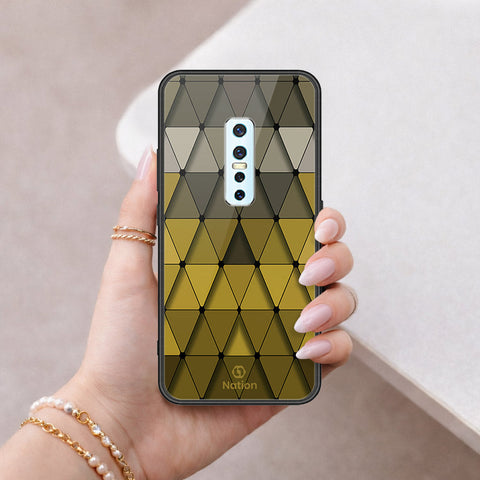 Vivo V17 Pro Cover - ONation Pyramid Series - HQ Ultra Shine Premium Infinity Glass Soft Silicon Borders Case