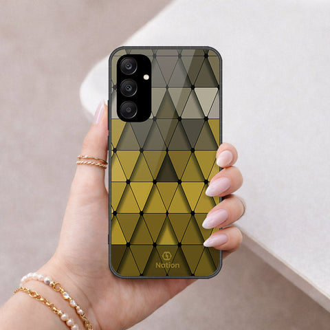 Samsung Galaxy A25 5G Cover - ONation Pyramid Series - HQ Ultra Shine Premium Infinity Glass Soft Silicon Borders Case