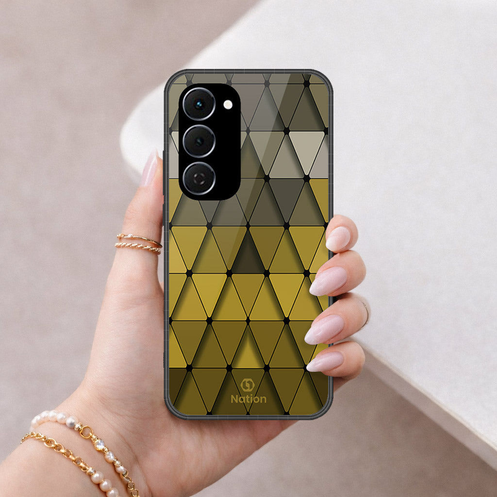 Tecno Spark 40 Pro Plus Cover - ONation Pyramid Series - HQ Ultra Shine Premium Infinity Glass Soft Silicon Borders Case