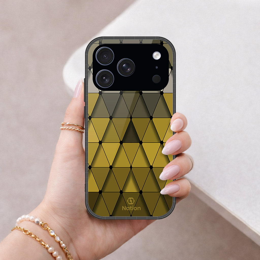 iPhone 18 Pro Max - ONation Pyramid Series - HQ Ultra Shine Premium Infinity Glass Soft Silicon Borders Case