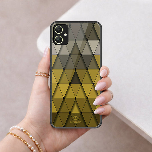 Samsung Galaxy A06 Cover - ONation Pyramid Series - HQ Ultra Shine Premium Infinity Glass Soft Silicon Borders Case