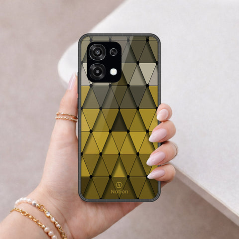 Oppo A6 Pro 4G Cover - ONation Pyramid Series - HQ Ultra Shine Premium Infinity Glass Soft Silicon Borders Case