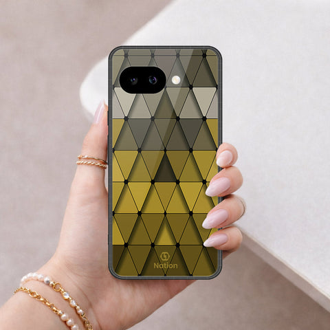 Google Pixel 9a Cover - ONation Pyramid Series - HQ Ultra Shine Premium Infinity Glass Soft Silicon Borders Case