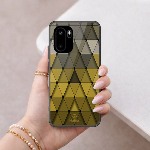 OnePlus Ace 6 Cover - ONation Pyramid Series - HQ Ultra Shine Premium Infinity Glass Soft Silicon Borders Case