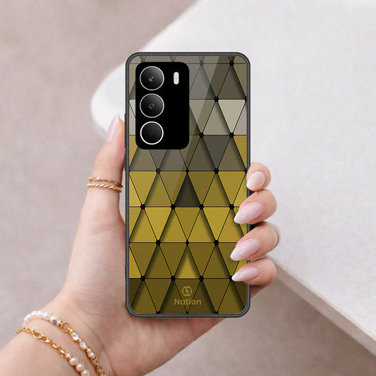 Realme Note 70T Cover - ONation Pyramid Series - HQ Ultra Shine Premium Infinity Glass Soft Silicon Borders Case