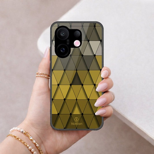 Vivo S30 Pro Mini Cover - ONation Pyramid Series - HQ Ultra Shine Premium Infinity Glass Soft Silicon Borders Case