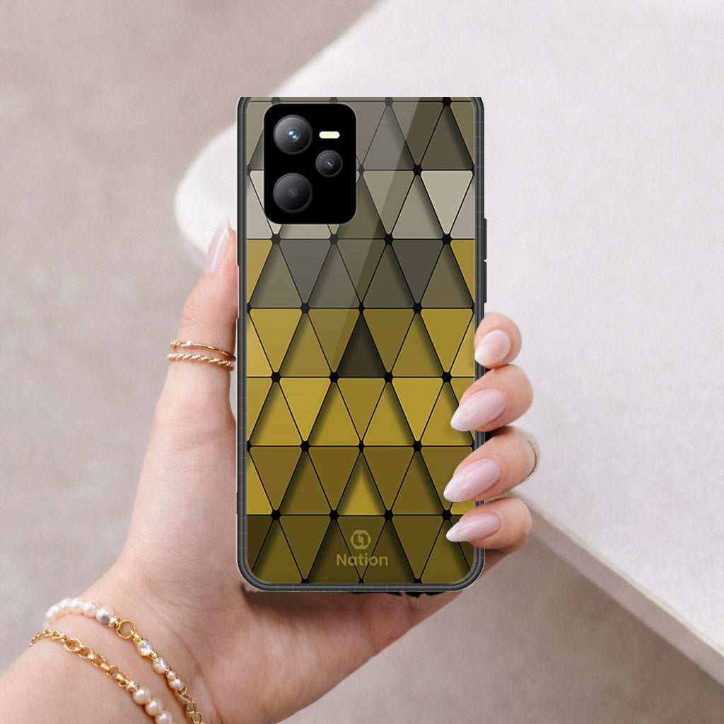 Realme Narzo 50A Prime Cover - ONation Pyramid Series - HQ Ultra Shine Premium Infinity Glass Soft Silicon Borders Case