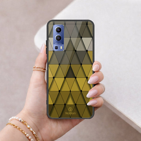 Vivo Y52 5G Cover - ONation Pyramid Series - HQ Ultra Shine Premium Infinity Glass Soft Silicon Borders Case