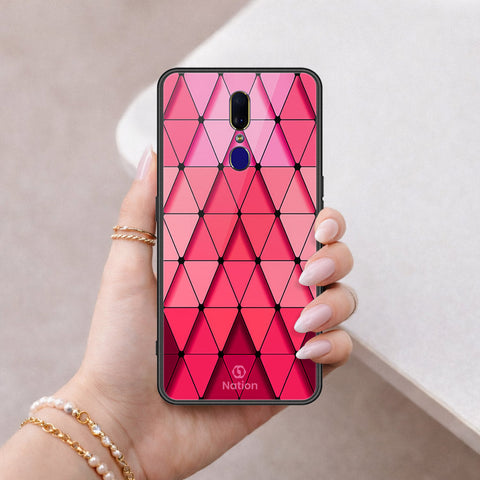 Oppo A9 / A9x Cover - ONation Pyramid Series - HQ Ultra Shine Premium Infinity Glass Soft Silicon Borders Case