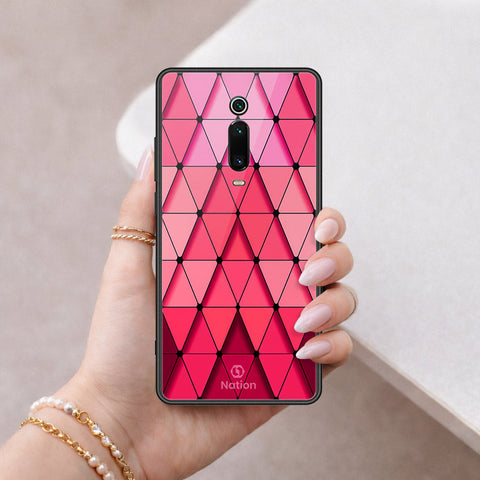 Xiaomi Mi 9T Pro Cover - ONation Pyramid Series - HQ Ultra Shine Premium Infinity Glass Soft Silicon Borders Case