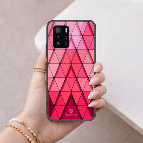 Xiaomi Redmi Note 10 Pro 5G Cover - ONation Pyramid Series - HQ Ultra Shine Premium Infinity Glass Soft Silicon Borders Case
