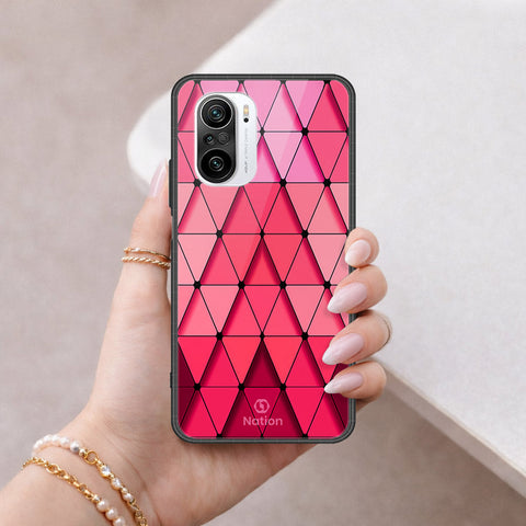 Xiaomi Poco F3 Cover - ONation Pyramid Series - HQ Ultra Shine Premium Infinity Glass Soft Silicon Borders Case