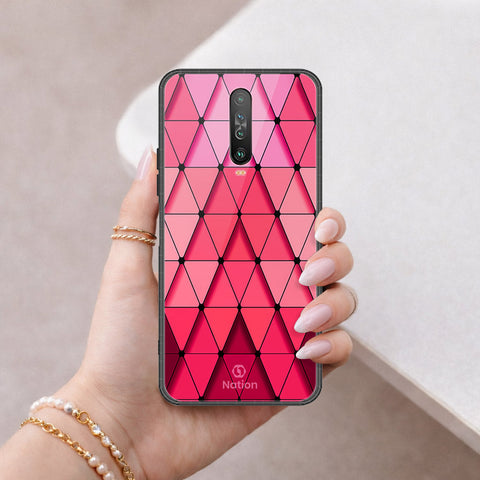Xiaomi Poco X2 Cover - ONation Pyramid Series - HQ Ultra Shine Premium Infinity Glass Soft Silicon Borders Case