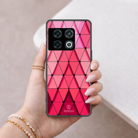 OnePlus 10 Pro Cover - ONation Pyramid Series - HQ Ultra Shine Premium Infinity Glass Soft Silicon Borders Case
