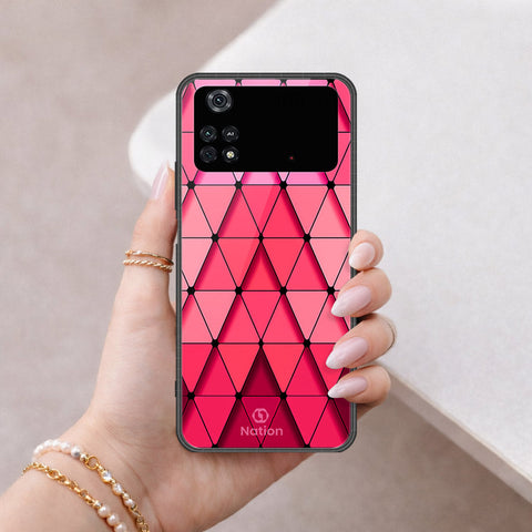 Xiaomi Poco M4 Pro Cover - ONation Pyramid Series - HQ Ultra Shine Premium Infinity Glass Soft Silicon Borders Case