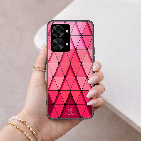 OnePlus Nord 2T Cover - ONation Pyramid Series - HQ Ultra Shine Premium Infinity Glass Soft Silicon Borders Case
