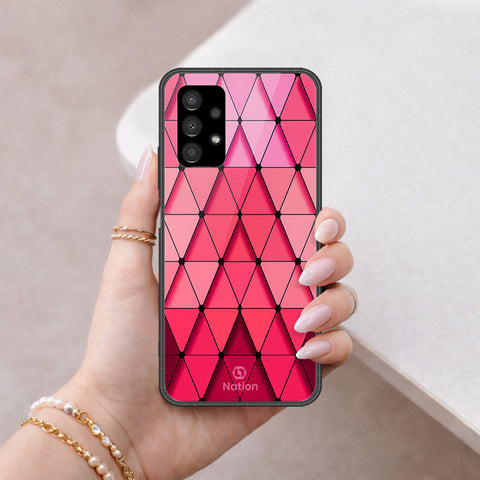 Samsung Galaxy A13 4G Cover - ONation Pyramid Series - HQ Ultra Shine Premium Infinity Glass Soft Silicon Borders Case