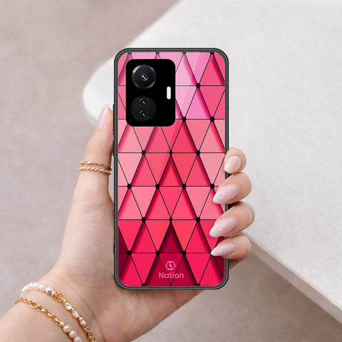 Vivo Y55 4G Cover - ONation Pyramid Series - HQ Ultra Shine Premium Infinity Glass Soft Silicon Borders Case
