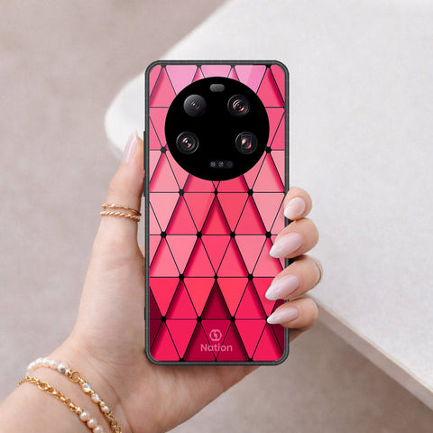 Xiaomi 13 Ultra Cover - ONation Pyramid Series - HQ Ultra Shine Premium Infinity Glass Soft Silicon Borders Case