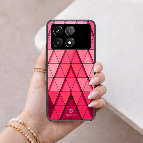 Xiaomi Poco X6 Pro Cover - ONation Pyramid Series - HQ Ultra Shine Premium Infinity Glass Soft Silicon Borders Case