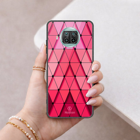 Xiaomi Redmi Note 9 Pro 5G Cover - ONation Pyramid Series - HQ Ultra Shine Premium Infinity Glass Soft Silicon Borders Case