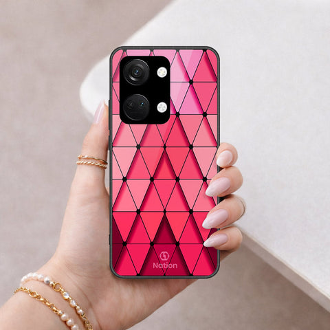 OnePlus Nord 3 Cover - ONation Pyramid Series - HQ Ultra Shine Premium Infinity Glass Soft Silicon Borders Case