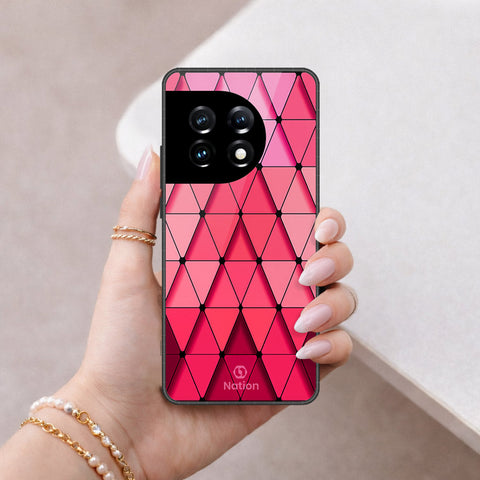 OnePlus Ace 2 Pro Cover - ONation Pyramid Series - HQ Ultra Shine Premium Infinity Glass Soft Silicon Borders Case