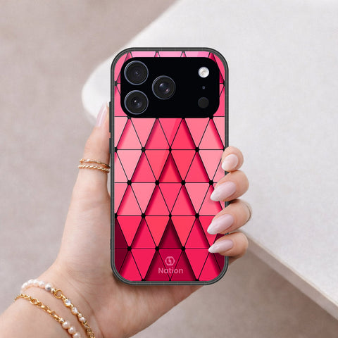 iPhone 18 Pro Max - ONation Pyramid Series - HQ Ultra Shine Premium Infinity Glass Soft Silicon Borders Case
