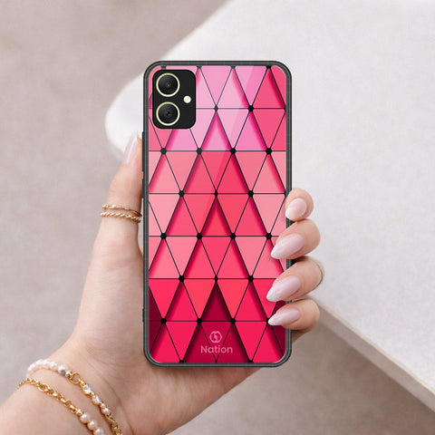 Samsung Galaxy A06 Cover - ONation Pyramid Series - HQ Ultra Shine Premium Infinity Glass Soft Silicon Borders Case