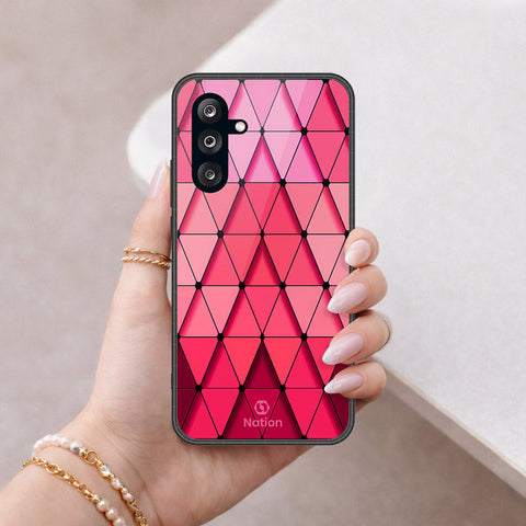 Samsung Galaxy A26 Cover - ONation Pyramid Series - HQ Ultra Shine Premium Infinity Glass Soft Silicon Borders Case