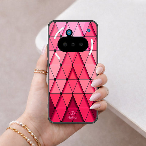 Nothing Phone 3a Cover - ONation Pyramid Series - HQ Ultra Shine Premium Infinity Glass Soft Silicon Borders Case