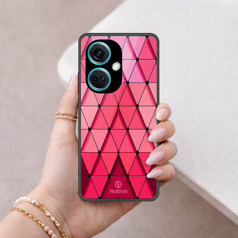 Oppo K11 Cover - ONation Pyramid Series - HQ Ultra Shine Premium Infinity Glass Soft Silicon Borders Case