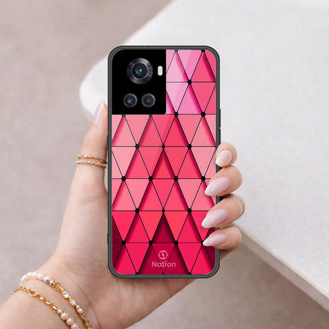 OnePlus 3T Cover - ONation Pyramid Series - HQ Ultra Shine Premium Infinity Glass Soft Silicon Borders Case