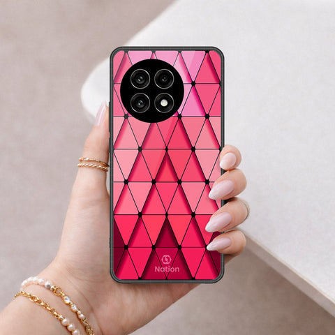 OnePlus Ace 5 Cover - ONation Pyramid Series - HQ Ultra Shine Premium Infinity Glass Soft Silicon Borders Case