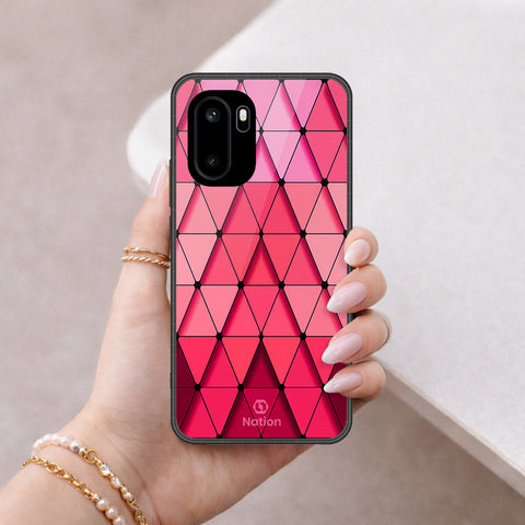 OnePlus Ace 6 Cover - ONation Pyramid Series - HQ Ultra Shine Premium Infinity Glass Soft Silicon Borders Case