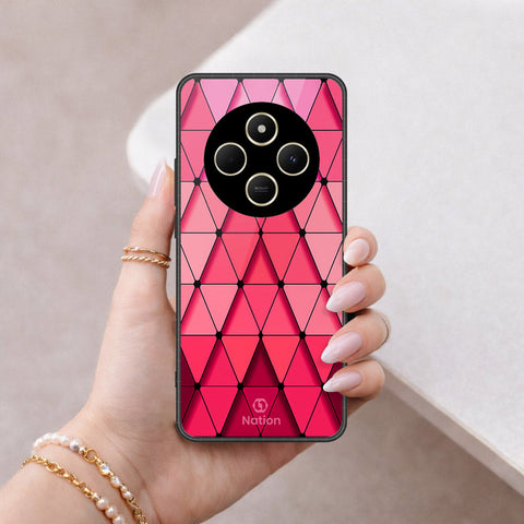 Xiaomi Poco C75 Cover - ONation Pyramid Series - HQ Ultra Shine Premium Infinity Glass Soft Silicon Borders Case