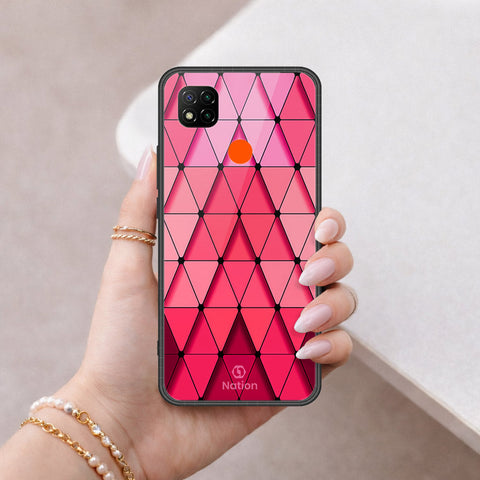 Xiaomi Poco C3 Cover - ONation Pyramid Series - HQ Ultra Shine Premium Infinity Glass Soft Silicon Borders Case