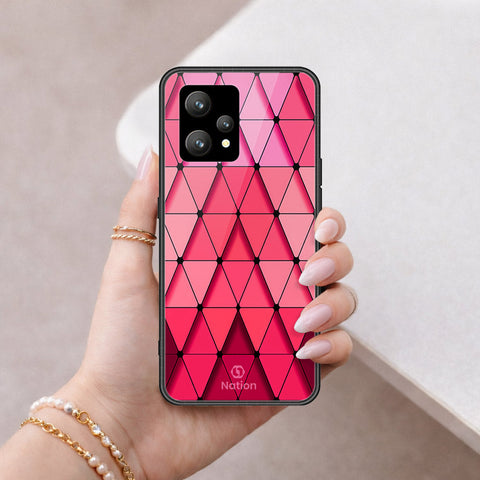 Realme 9 5G Cover - ONation Pyramid Series - HQ Ultra Shine Premium Infinity Glass Soft Silicon Borders Case