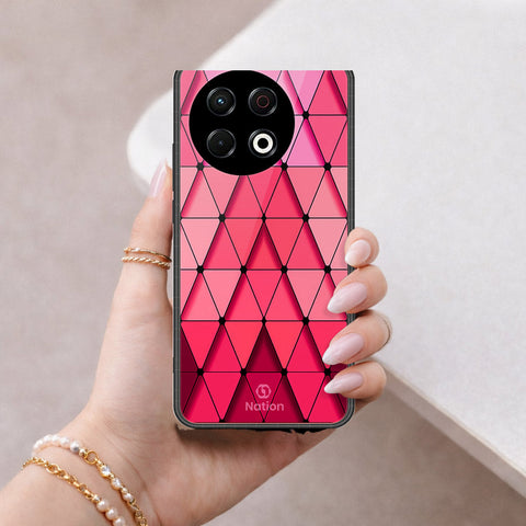 Tecno Spark 30 Pro Cover - ONation Pyramid Series - HQ Ultra Shine Premium Infinity Glass Soft Silicon Borders Case