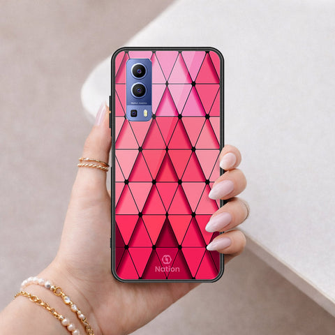 Vivo Y52 5G Cover - ONation Pyramid Series - HQ Ultra Shine Premium Infinity Glass Soft Silicon Borders Case