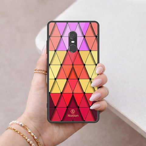 Xiaomi Redmi Note 4 / 4X Cover - ONation Pyramid Series - HQ Ultra Shine Premium Infinity Glass Soft Silicon Borders Case