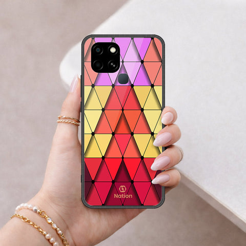 Infinix Smart 6 Cover - ONation Persian Rugs Series 2 - HQ Ultra Shine Premium Infinity Glass Soft Silicon Borders Cas
