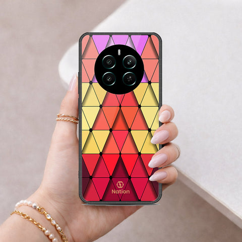 Realme P1 Speed Cover - ONation Pyramid Series - HQ Ultra Shine Premium Infinity Glass Soft Silicon Borders Case