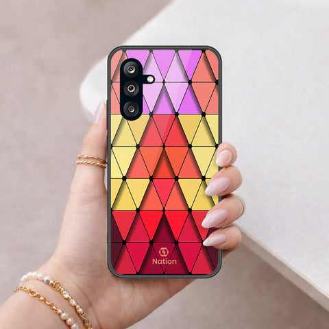 Samsung Galaxy A26 Cover - ONation Pyramid Series - HQ Ultra Shine Premium Infinity Glass Soft Silicon Borders Case